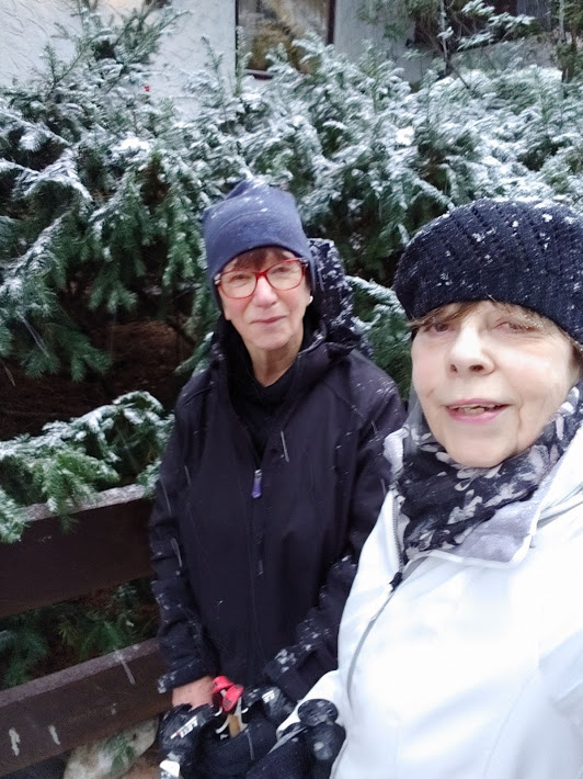 Selfie im Schneetreiben