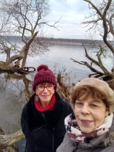 Selfie Heidi und Barbara am Wannsee